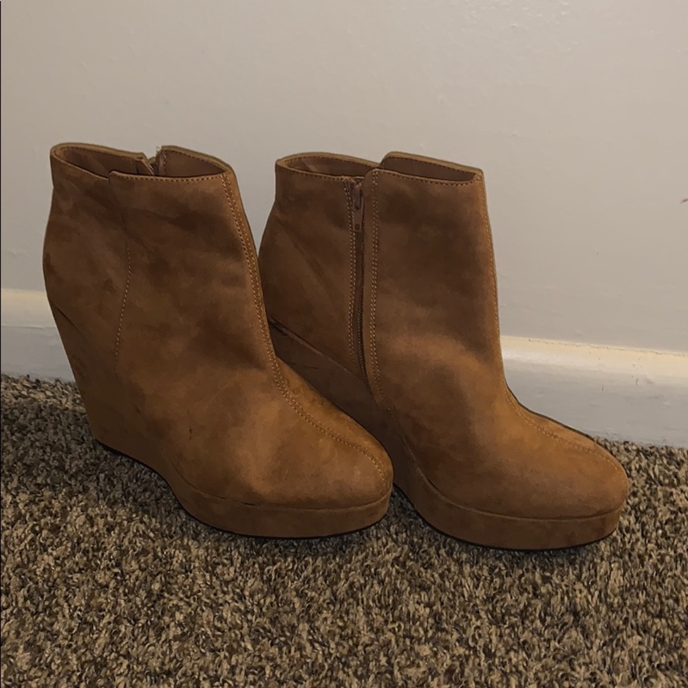 Wedge Tan Heels